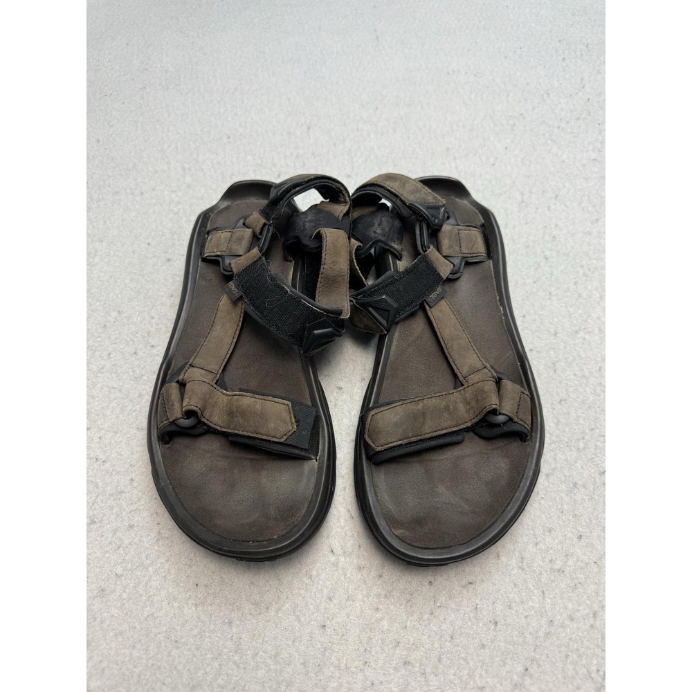 Teva Sandals Mens Size 10 Brown Leather Hiking Adjustable Strap 1006251